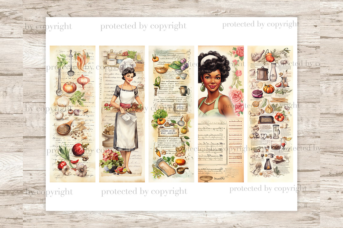 Cookbook Bookmarks, a Food Illustration by GlamArtZhanna (Photo 2 of 3)