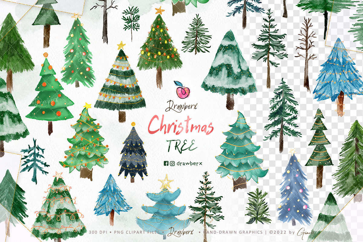 Christmas Tree illustration, png 143, an Illustration by Drawberx (Photo 2 of 9)