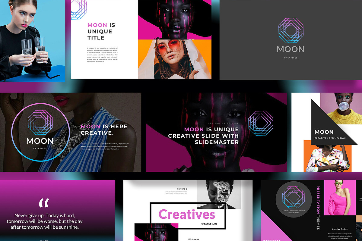 MOON - Powerpoint Template, a Presentation Template by casanovastudio