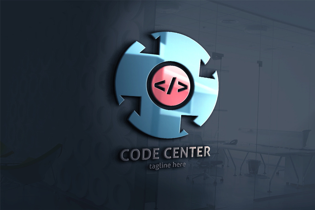 Code Center Logo, a Branding & Logo Template by Design_Planet