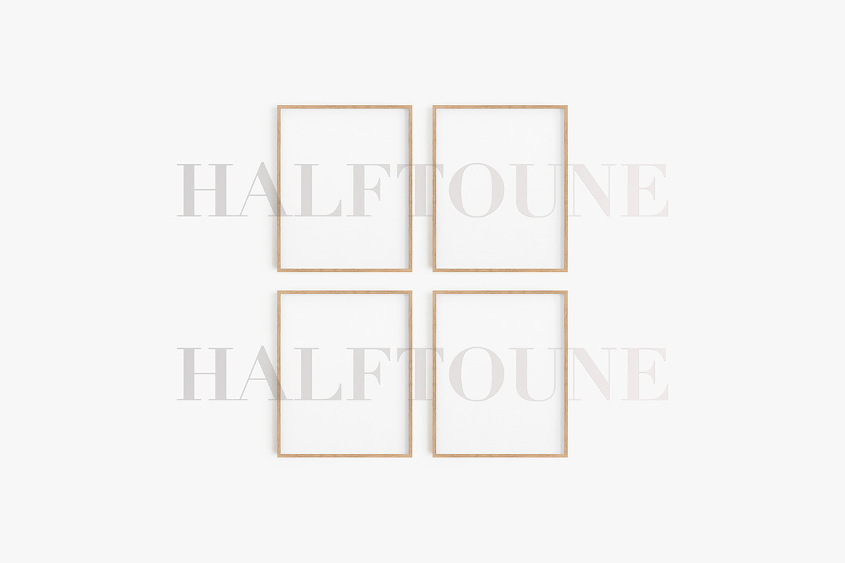 4x5 Ratio Gallery Wall Frames Bundle, a Cups & Container Mockup by HALFTOUNE (Photo 5 of 6)