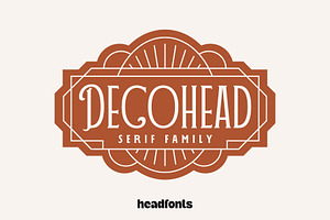 DECOHEAD Serif Elegant Art Deco Font