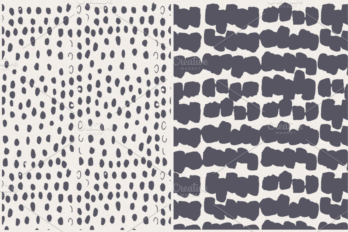 Brush strokes pattern collection, a Pattern Graphic by Nicetoseeya (Photo 5 of 7)