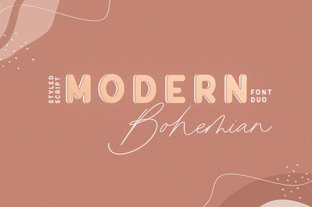 Modern Bohemian Font Duo