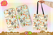 Whimsical Kitchen Harvest Seamless, a Background Graphic by K.JackArtwork (Thumbnail 4 of 8)