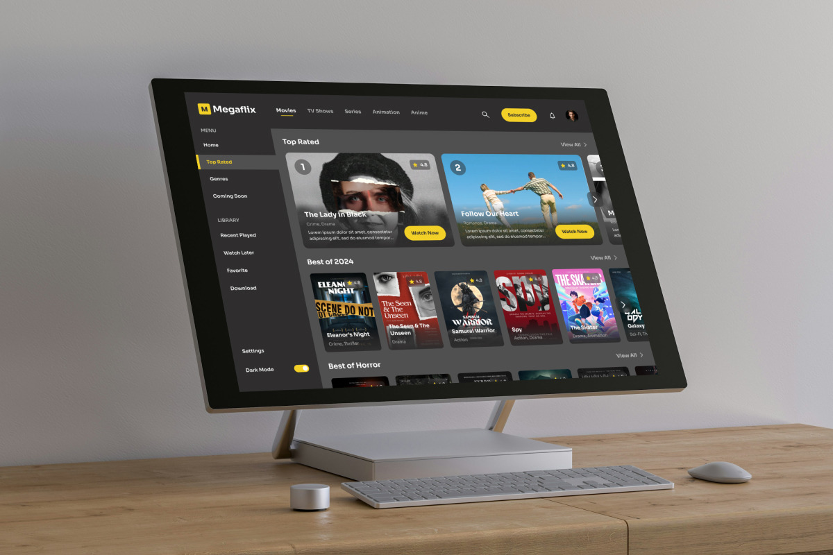 Streaming Dashboard UI Kit Design, an UI Kit Template by twinstd (Photo 5 of 5)