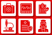 Healthcare Icons, an Outline Icon by Tekuni (Thumbnail 6 of 8)