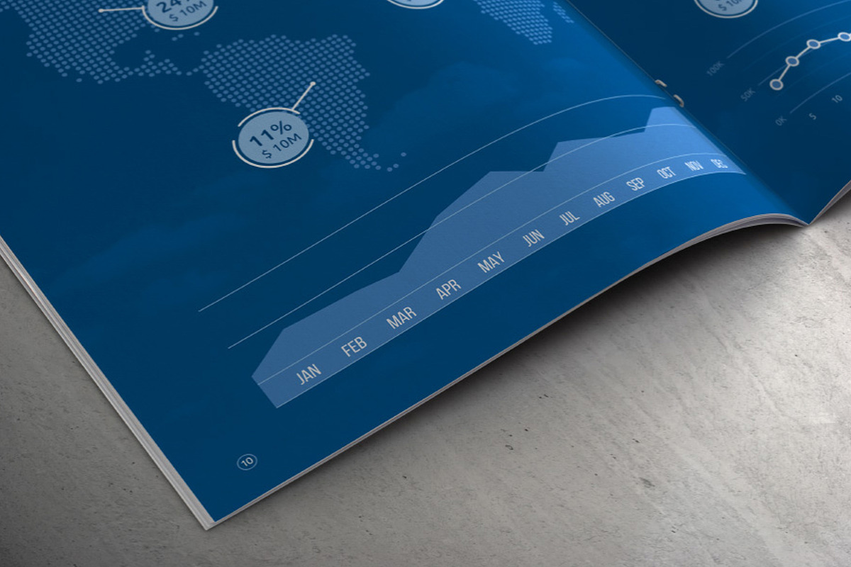 A4 Business Annual Report, a Brochure Template by INTERARTIVITY (Photo 2 of 11)