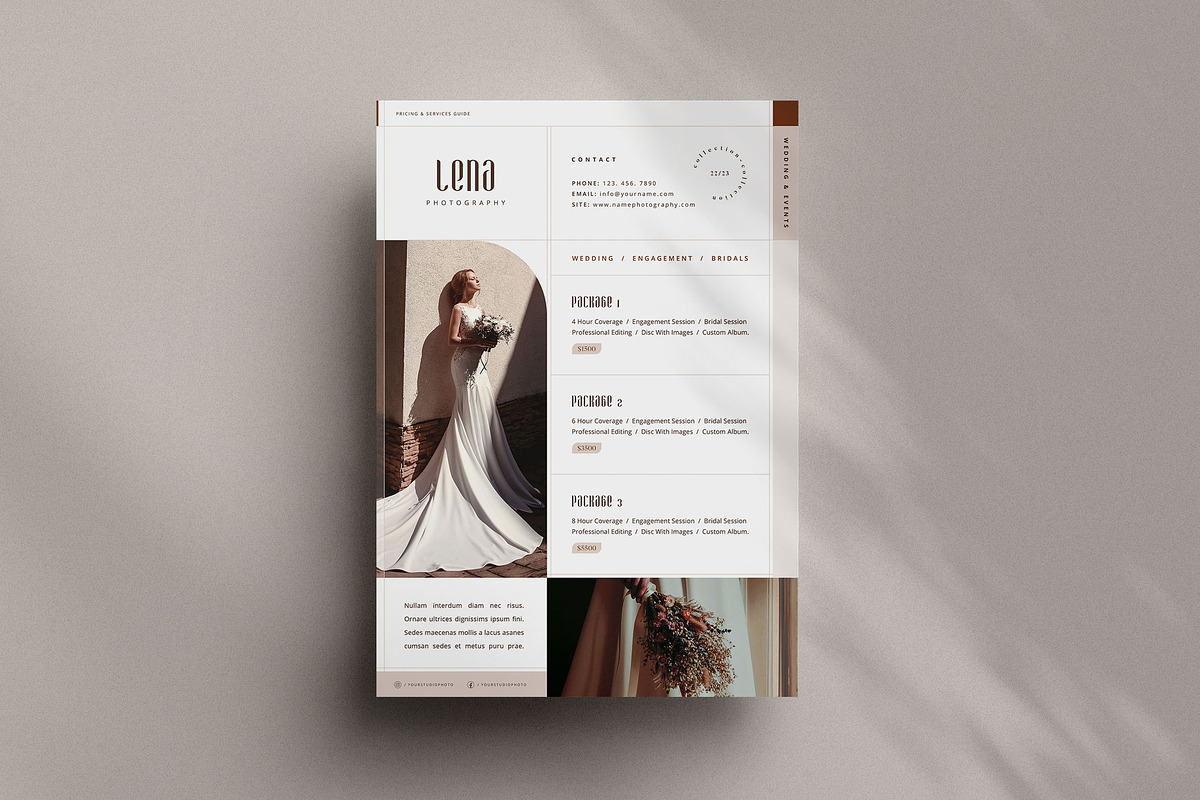 Photography Price Guide, a Flyer Template by Agape Design (Photo 2 of 6)