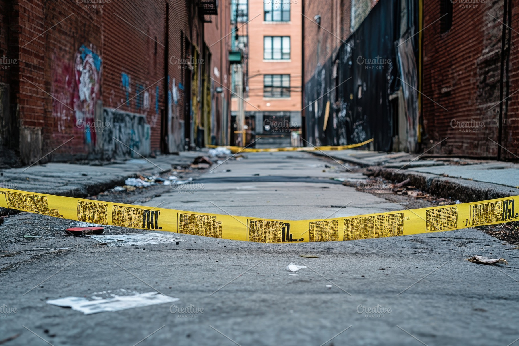 Crime scene tape restricts access to, a Photo by Pavel_design