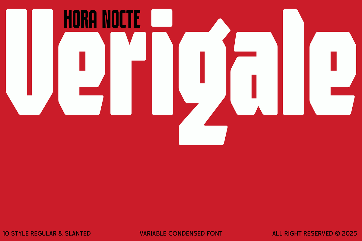 HN Verigale, a Sans Serif Font by Hora Nocte (Photo 1 of 15)