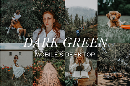 20 Dark Green Lightroom Presets
