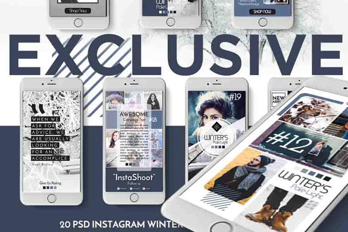 PSD- Winter Fashion, a Social Media Template by dePanda (Photo 6 of 6)