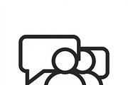 32 Business Communication Icon Set, an Outline Icon by adenpinkstore (Thumbnail 7 of 11)
