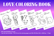 Valentine's Day Coloring Book, a Print Template by Art's and patterns (Thumbnail 7 of 9)