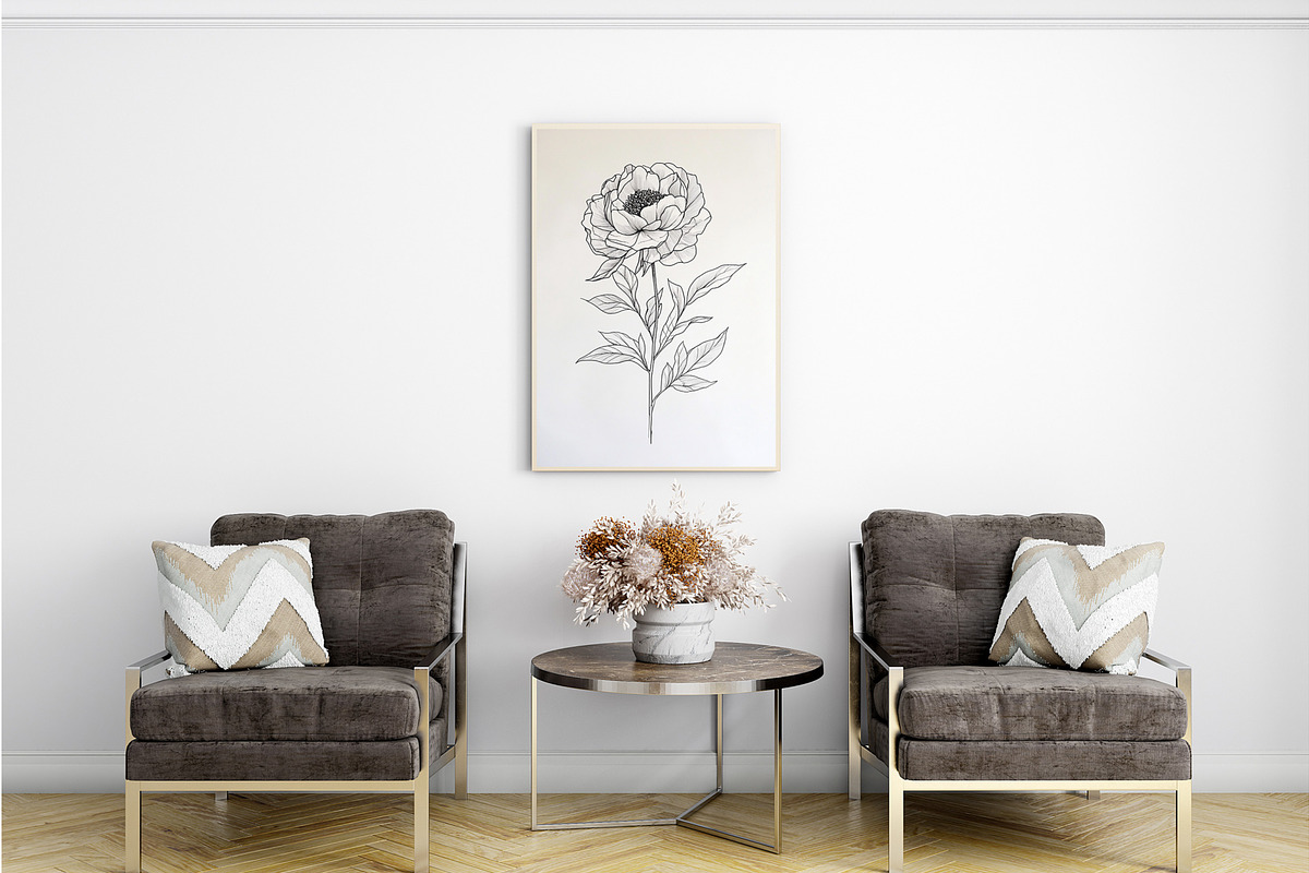 Flower Wall Art Collection, an Illustration by PrintablesByFranklyn (Photo 8 of 9)