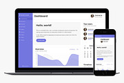 Bootstrap 4 Admin Dashboard Template, a Bootstrap Template by Medialoot (Thumbnail 1 of 10)