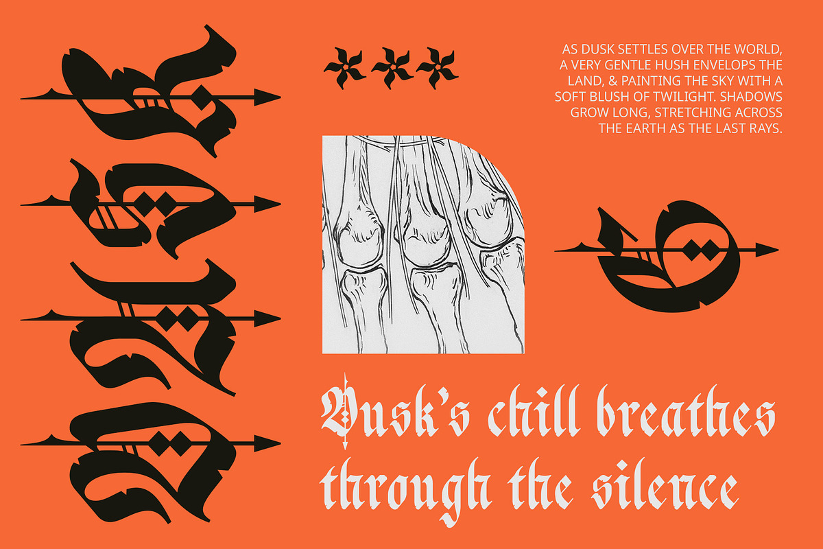 CS Lamia – Blackletter Font, a Blackletter Font by Craft Supply Co. (Photo 3 of 8)