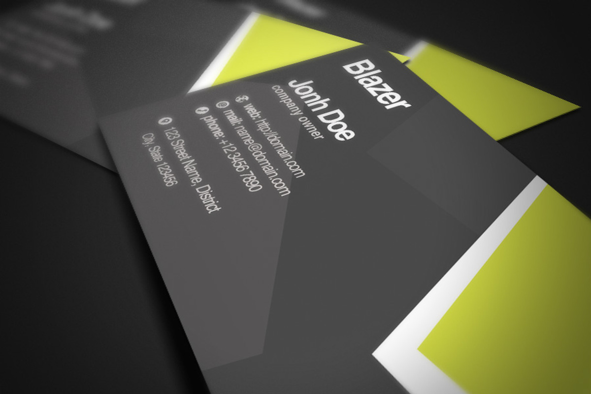 Blazer Business Card, a Business Card Template by Rafael Oliveira (Photo 3 of 4)