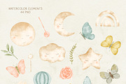 Watercolor FAIRY and flowers, an Illustration by polikarpovaart (Thumbnail 13 of 15)