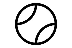 Tennis icon, an Outline Icon by Sumberpangan