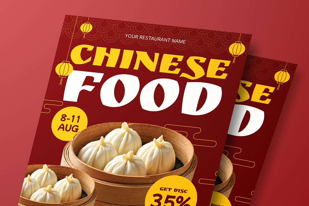 Chinese Food Flyer Set, a Flyer Template by Annora Studio (Photo 4 of 6)