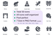 Ramadan Kareem Glyph, an Outline Icon by Color Cubes (Thumbnail 2 of 6)