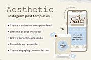 Nostalgia Instagram Post Templates, a Social Media Template by Hell Yeah Designs (Thumbnail 3 of 9)