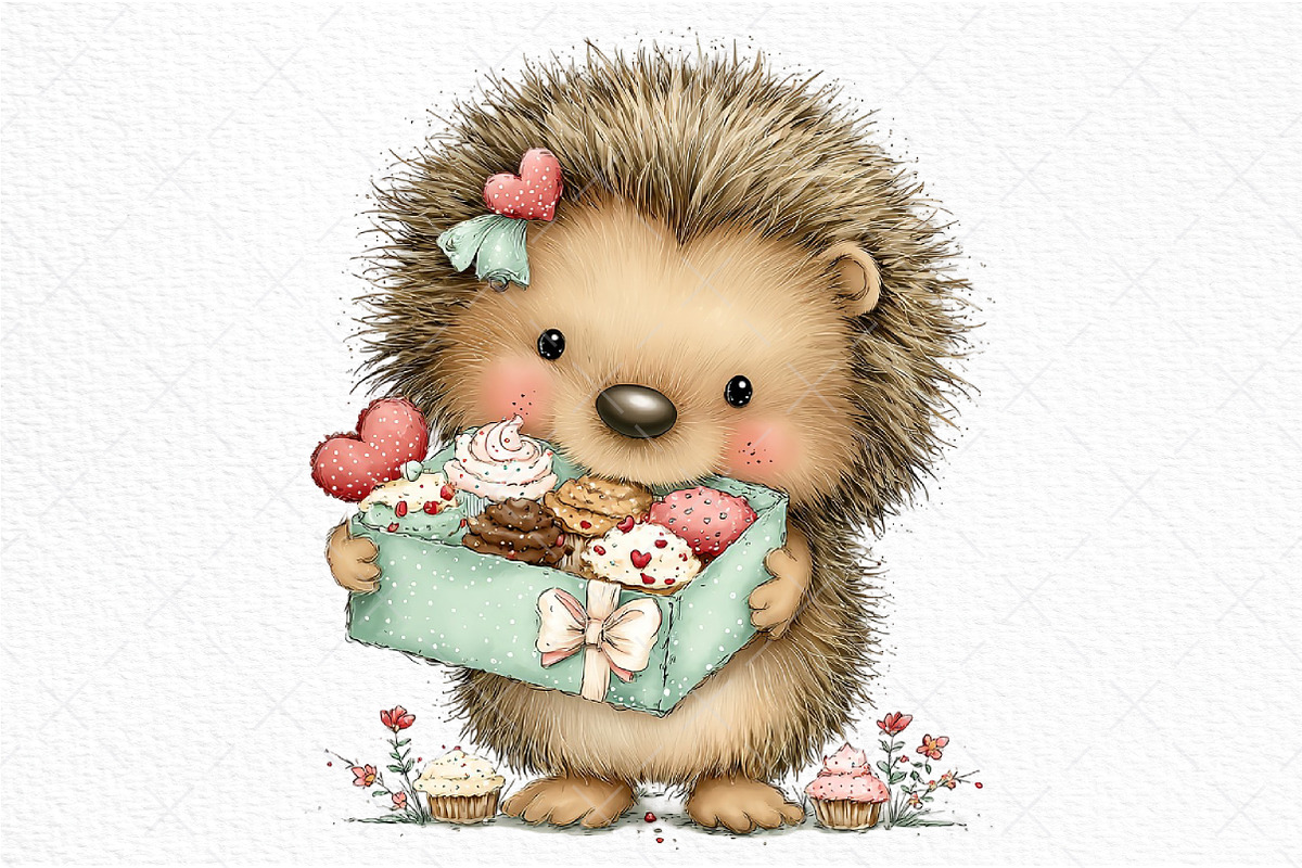 Whimsical Valentine Sweet Animals, an Illustration by Craft Nest (Photo 11 of 11)