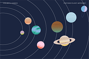 Colorful Cosmos: Textured Planet art, an Object Illustration by Studio Mei Design (Thumbnail 3 of 5)