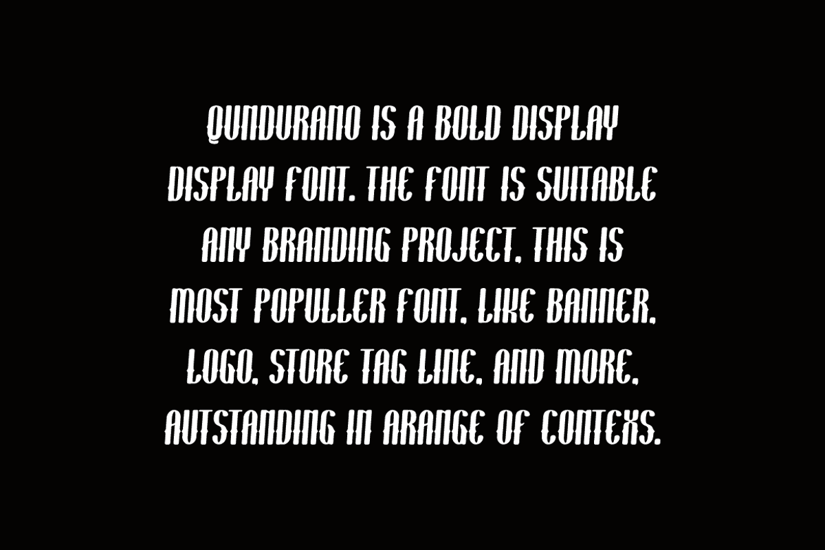 Qundurano - Sport Font, a Sans Serif Font by Iqsiart Studio (Photo 3 of 6)
