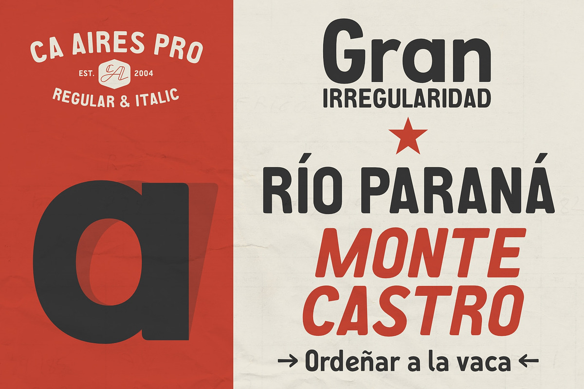 CA Aires Pro, a Sans Serif Font by Cape Arcona Type Foundry (Photo 2 of 7)