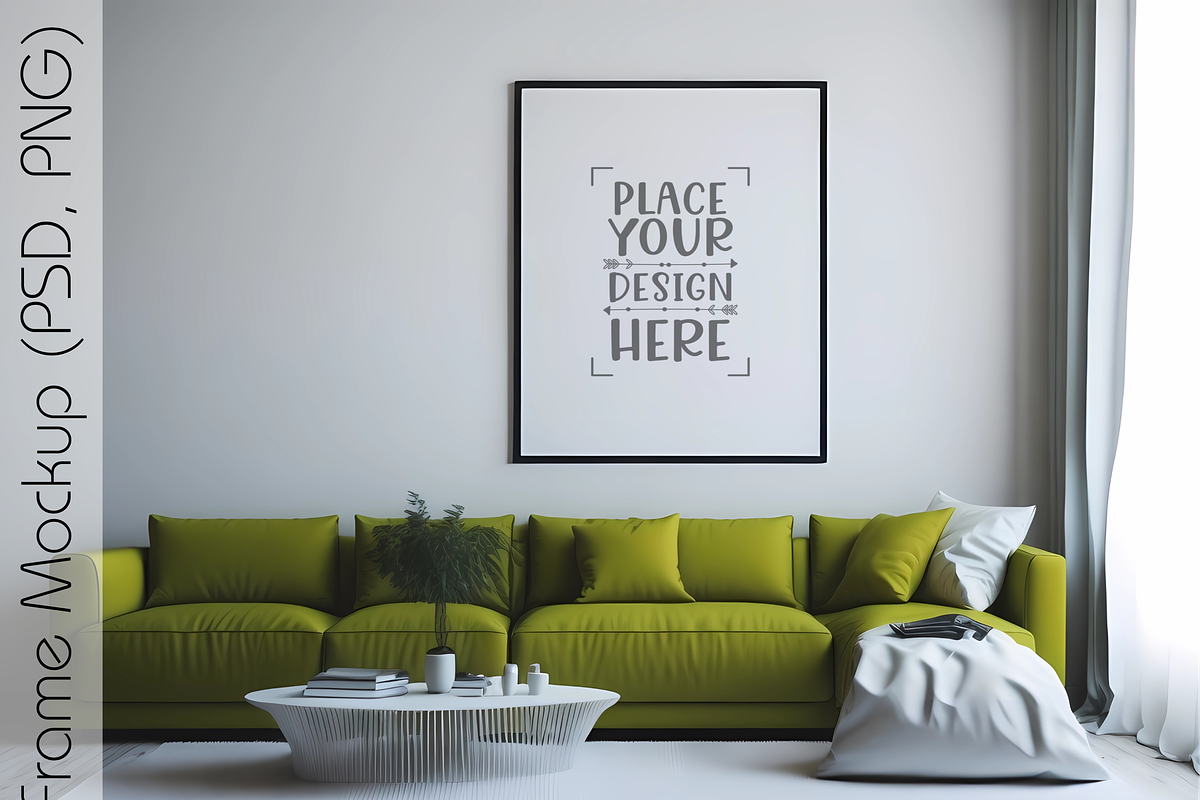 Living Room Frame Mockup, a Templates & Theme by Ali's Designs (Photo 2 of 3)