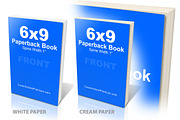 6x9 Paperback Book Mockup -PS Action, a Print Template by Cover Actions Premium (Thumbnail 4 of 6)