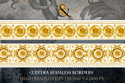 Golden Lion: Baroque Scarf & Pattern, a Pattern Graphic by FineArt (Thumbnail 6 of 6)