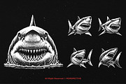 10 Bundle Dark Art Shark Fish Beast, an Illustration by Morspective (Thumbnail 3 of 7)