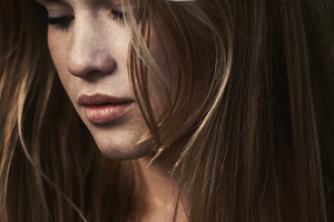 Close portrait of a beautiful girl containing girl, female, and young