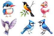 Watercolor Tropical Birds Clipart, an Illustration by Watercolor design (Thumbnail 3 of 4)