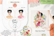 Flower head woman & Spring Floral, an Illustration by AnnaTkachi (Thumbnail 5 of 11)