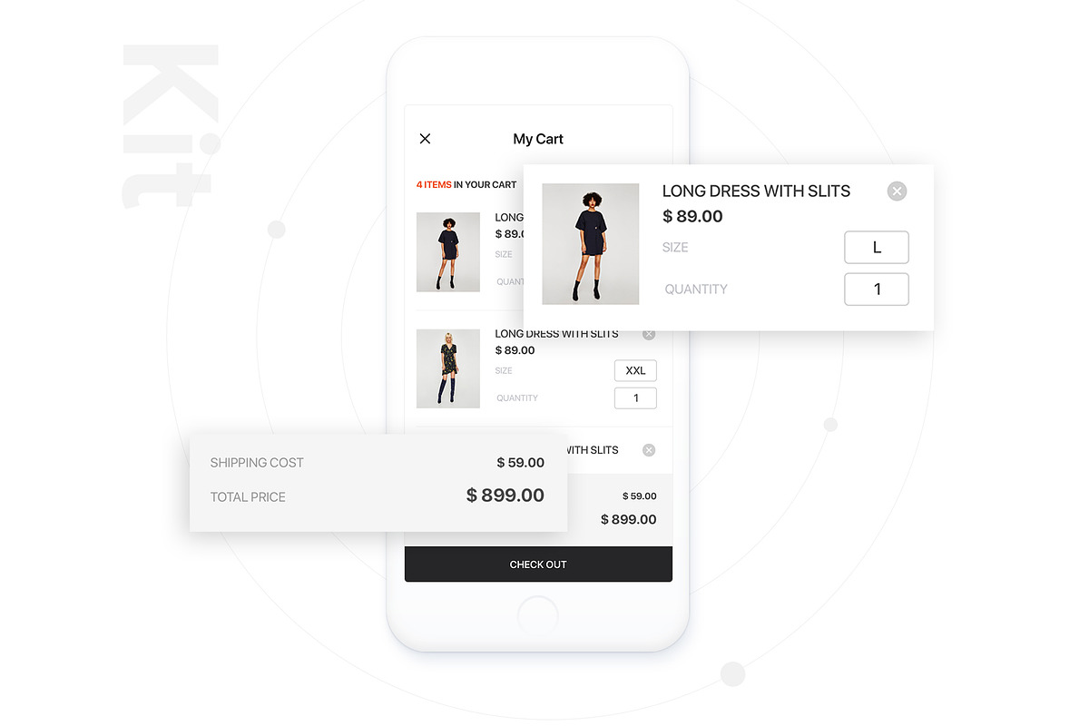 eShop Mobile App UI Kit, an App Template by hoangpts (Photo 6 of 7)