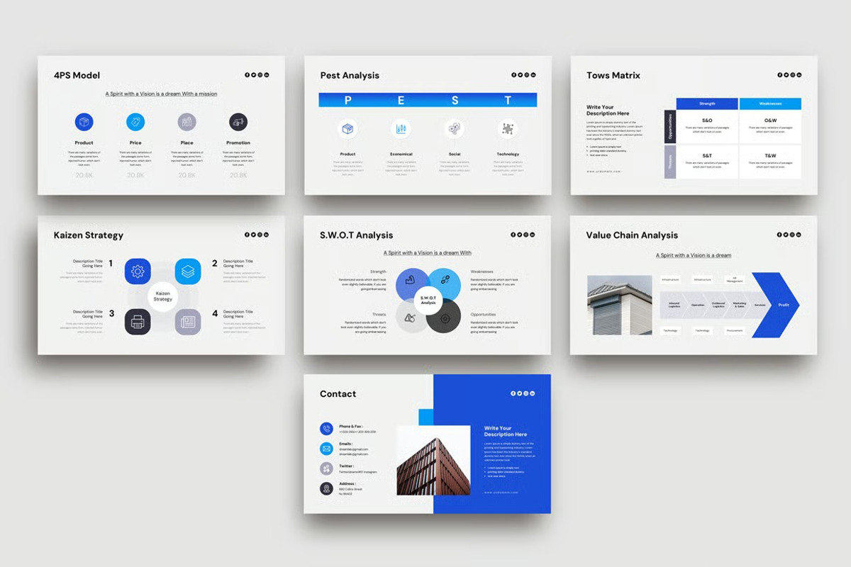 Business Strategy Presentation, a Presentation Template by Fit-tee (Photo 2 of 5)