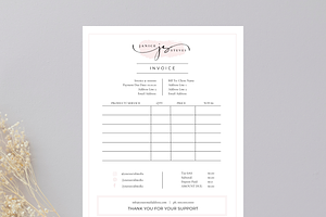 Pink Professional Invoice Template