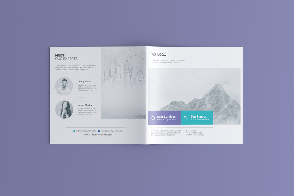 Square Brochure / Catalog Mock-Up, a Mockup by Toasin Studio (Photo 2 of 6)