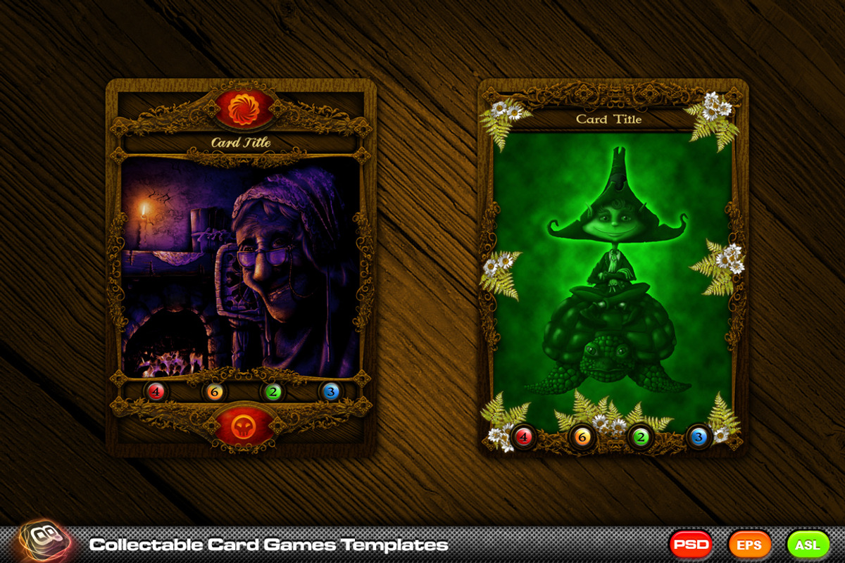 Collectable Card Games Templates, a Card Template by quicky