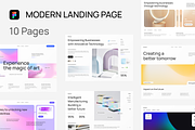 Figma Modern Futuristic Landing Page, a Templates & Theme by Lynnshop (Thumbnail 1 of 2)