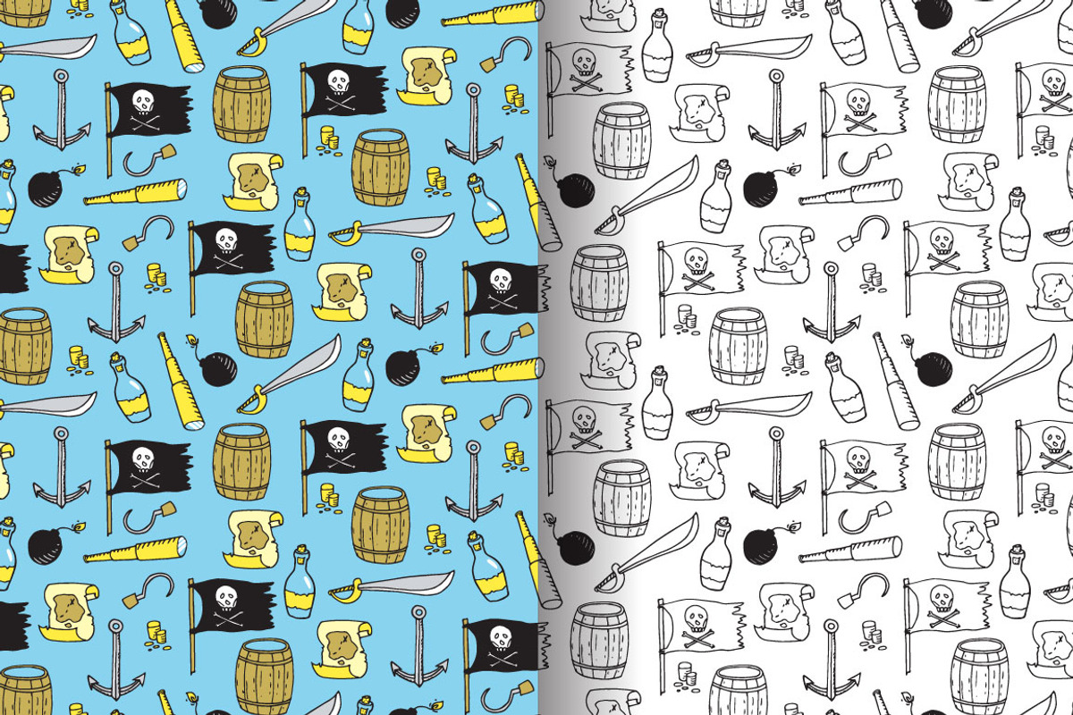 Pirates, a Pattern Graphic by merion_merion (Photo 2 of 5)