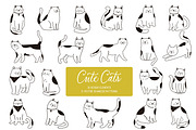 Cute cats collection, an Animal Illustration by EltaMaxArt (Thumbnail 1 of 5)