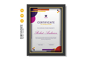 549. Modern Certificate Template, a Stationery Template by CreativeRezwan (Thumbnail 3 of 3)