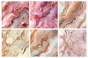 Rose Gold Marble Digital Paper, a Texture Illustration by RobertsArt (Thumbnail 4 of 4)