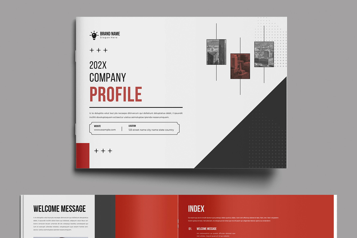 Company Profile Template, a Brochure Template by MightyDesign (Photo 2 of 9)